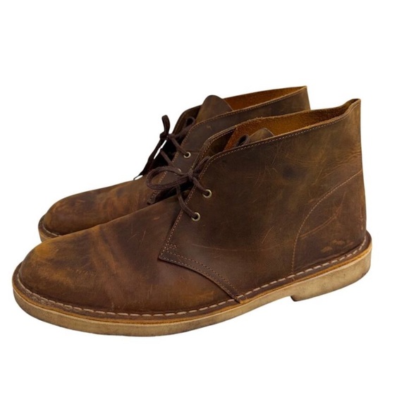 Clarks Desert Boot, specifically in the Beeswax Leather Size 12 # Box M997 main image 4
